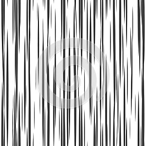 Striped seamless pattern with horizontal line. Black and white