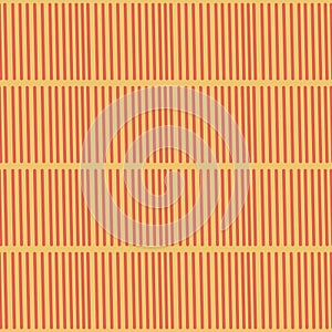 Striped seamless pattern. Red stripes on beige background pattern. Modern textile ribbon trim. Abstract background for wallpaper,