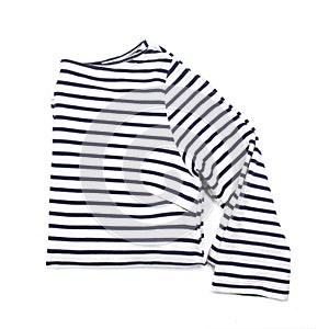 Striped shirt on a white background