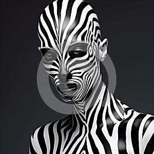 Striped Sophisticate: Zebra in a Blazer photo