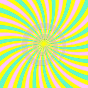 Striped spiral hypno background