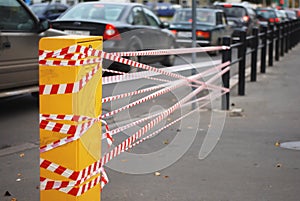 Striped tape photo