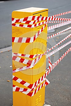 Striped tape photo