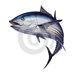 Striped tuna Open sea fishing photo