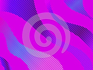 Striped waves with liquid gradient. Modern trend background. Synthwave, futurism background. Retrowave. Vector