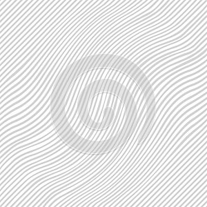 Striped wavey texture. Seamless vector background.