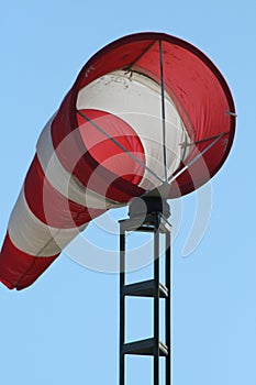 Striped windsock photo