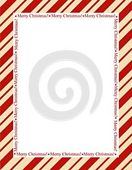 Stripes christmas frame