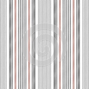 Stripes pattern in grey, pink, white. Seamless vertical lines from glen texture for dress, trousers, skirt, bed sheet.