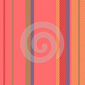 Stripes vector seamless pattern. Striped background of colorful lines. Print for interior design, fabric