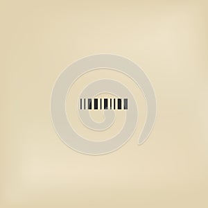 Simple barcode icon illustration