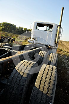 Stripped Semi-Truck