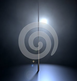 Stripper Pole Spotlit