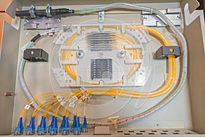 Stripping optical cables on patch panels