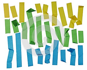 Strips of masking tape photo