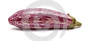 Stripy eggplant isolated