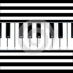 Stripy piano abstract