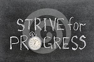 Strive for progress photo