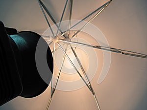 Strobe light umbrella