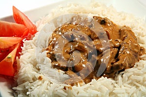 Stroganoff close-up