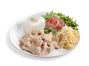 Strogonoff Executive Dish of Chicken, Rice