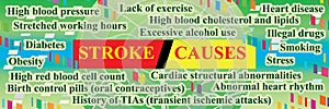 Stroke cause brain life cut banner