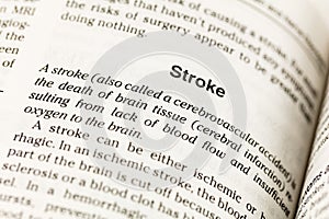 Stroke cerebrovascular accident brain tissue blood flow