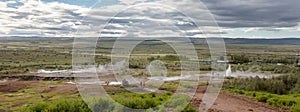 The Strokkur Geyser erupting at the Haukadalur geothermal area -