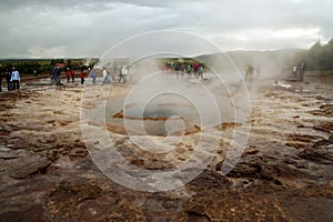 Strokkur geyser, Haukadalur Valley, Iceland