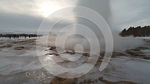 Strokkur Iceland Geyser action slow motion 60 fps