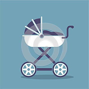 Stroller simplistic vector