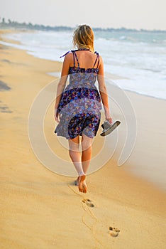 Strolling the beach