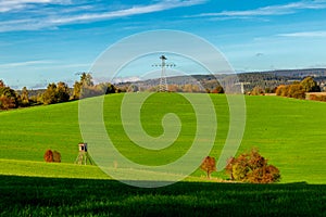 Strolling through the glorious sunshine on an autumn day near Steinbach-Hallenberg