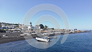 Stromboli beach, aeolian islands, italy photo