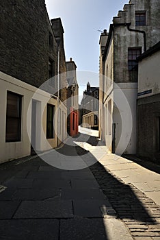 Stromness street, Orkney isles, Scotland photo