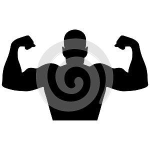 Strong arm flex vector illustration by crafteroks