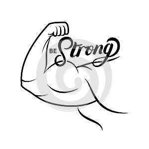 Strong arm icon.