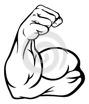 Strong Arm Showing Biceps Muscle