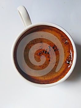 Strong brewed robusta coffee