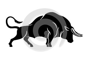 Strong bull icon.