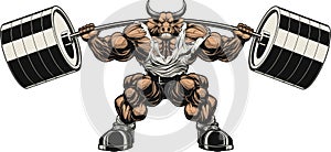 Strong bull photo