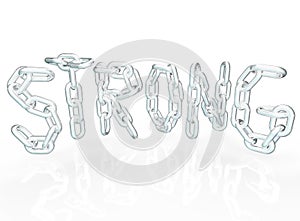 Strong Chain Link Word Letters Metal Chains