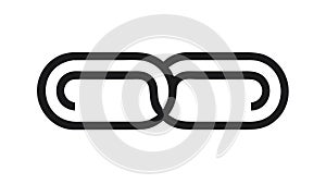 Strong Chain Links Connection Icon, Security, Unity, vector design Generative AI