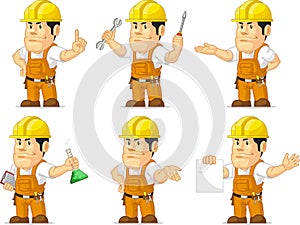 Strong Construction Worker Mascot 2