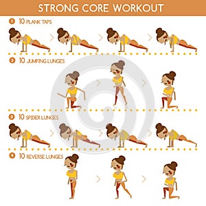Strong core workout