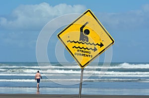 Strong currents sign photo