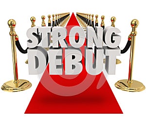 Strong Debut Red Carpet 3D Words Launching New Product Business