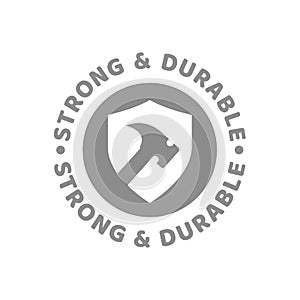Strong and durable vector label photo