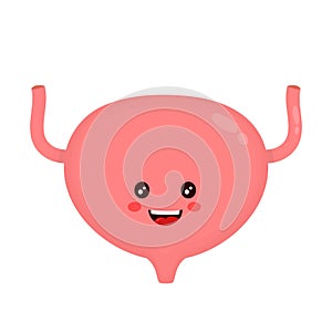 Strong healthy happy bladder character