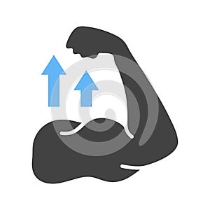 Strong icon vector image.